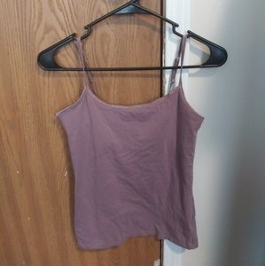 Purple Spaghetti Strap Shirt